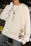 ！秋冬港风日系大码印花圆领卫衣帅气潮流学生衣服WY103P30，男装卫衣，电商B220