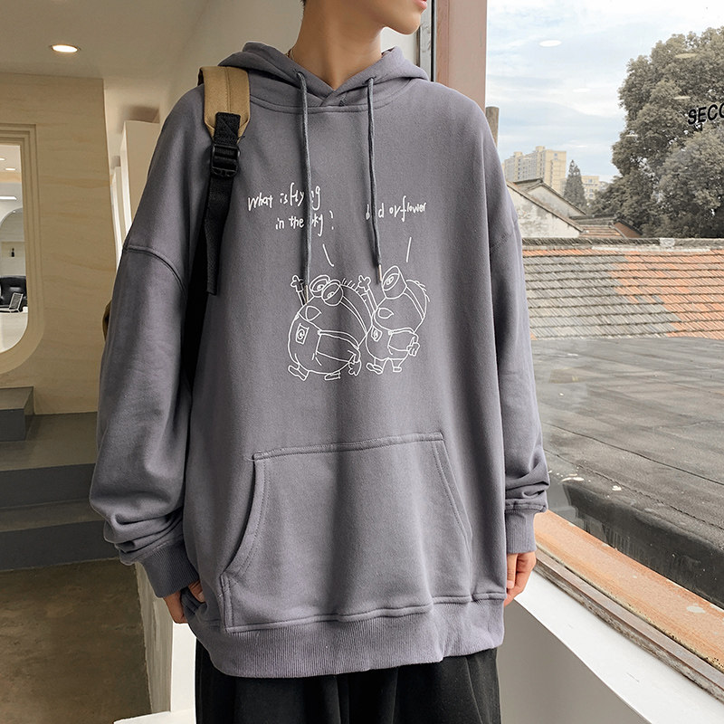 点击率6.8%秋季印花连帽卫衣男学生潮外套WY210P38控58,男装卫衣,电商B220
