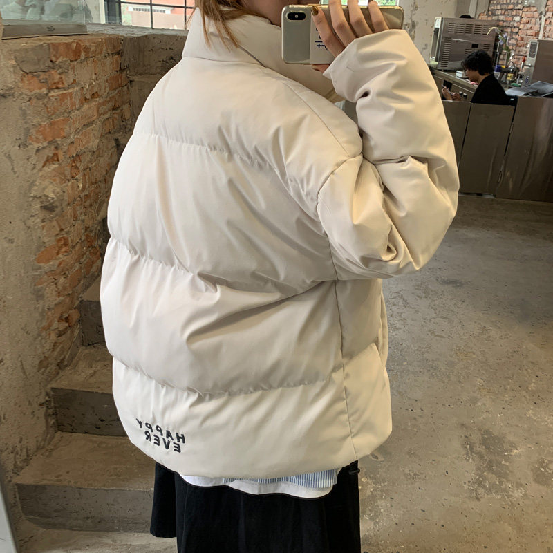 ！中性风冬季加厚立领棉衣男女同款潮流保暖棉服外套Y222P115图片
