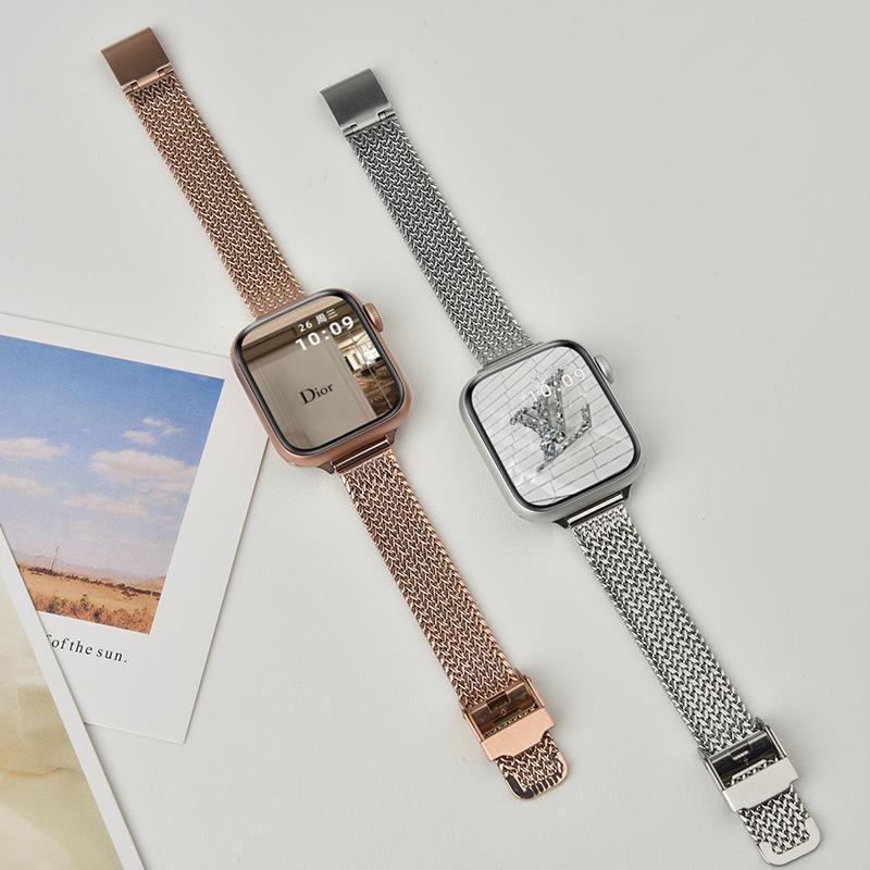 适用iwatch10/8/9苹果s8手表apple watch7表带s7金属s6小蛮腰se2