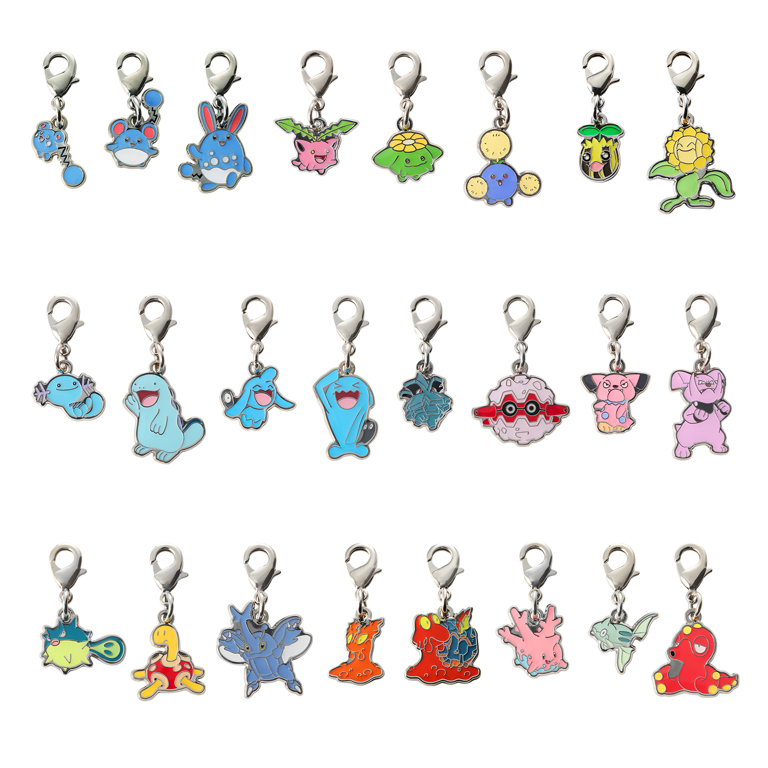 No:183~224 口袋妖怪PC中心 城都地区 全国图签金属挂件