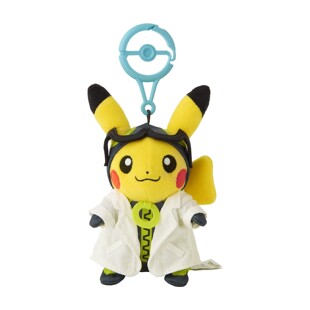 口袋妖怪 Pokémon GO十周年纪念 维罗博士的助手皮卡丘 毛绒挂件