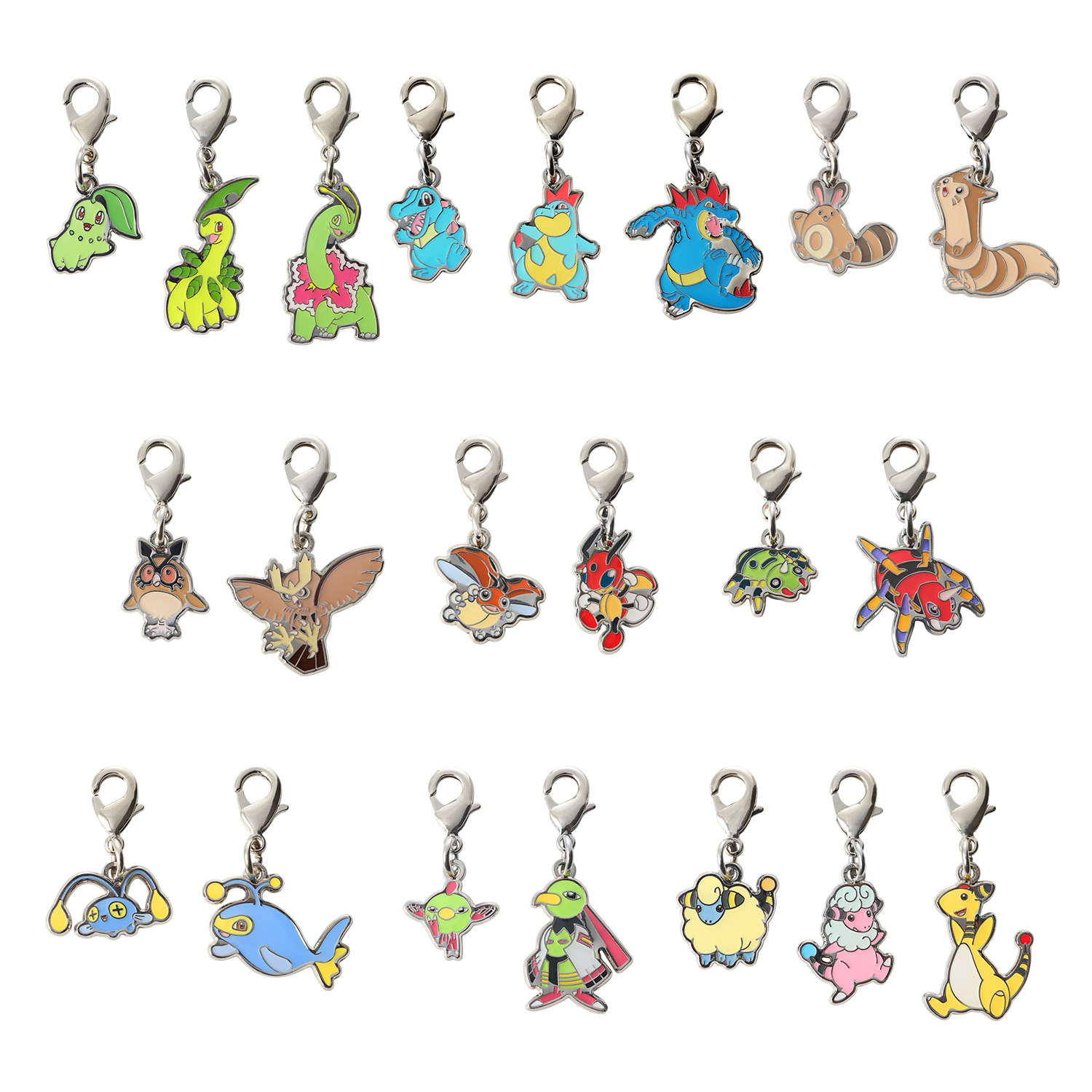 No:152~181 口袋妖怪PC中心 城都地区 全国图签金属挂件