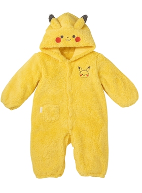 口袋妖怪 monpoke 母婴系列 皮卡丘 婴幼儿 毛绒 保暖 连体衣