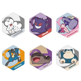 一家鼠 耿鬼 土王 BIG 路卡利欧 卡比兽 巨锻匠 蜂窝冰箱贴 vol.2