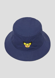 预售 graniph 精灵宝可梦 联名 皮卡丘 刺绣 渔夫帽 正反戴