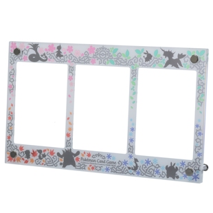 口袋妖怪黑白御三家 进化的轨迹 PTCG 卡牌展示框 亚克力三连卡砖