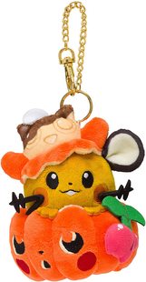 现货 精灵宝可梦 2018年万圣节  We Are TEAM TREAT 咚咚鼠 挂件