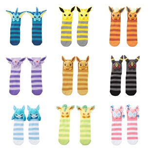 口袋妖怪 Eevee Collection 伊布家族系列 颜型玩偶 袜子