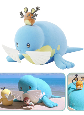 口袋妖怪PC中心 Concierge联名 海魔狮&咚咚鼠 镇纸 压纸摆件