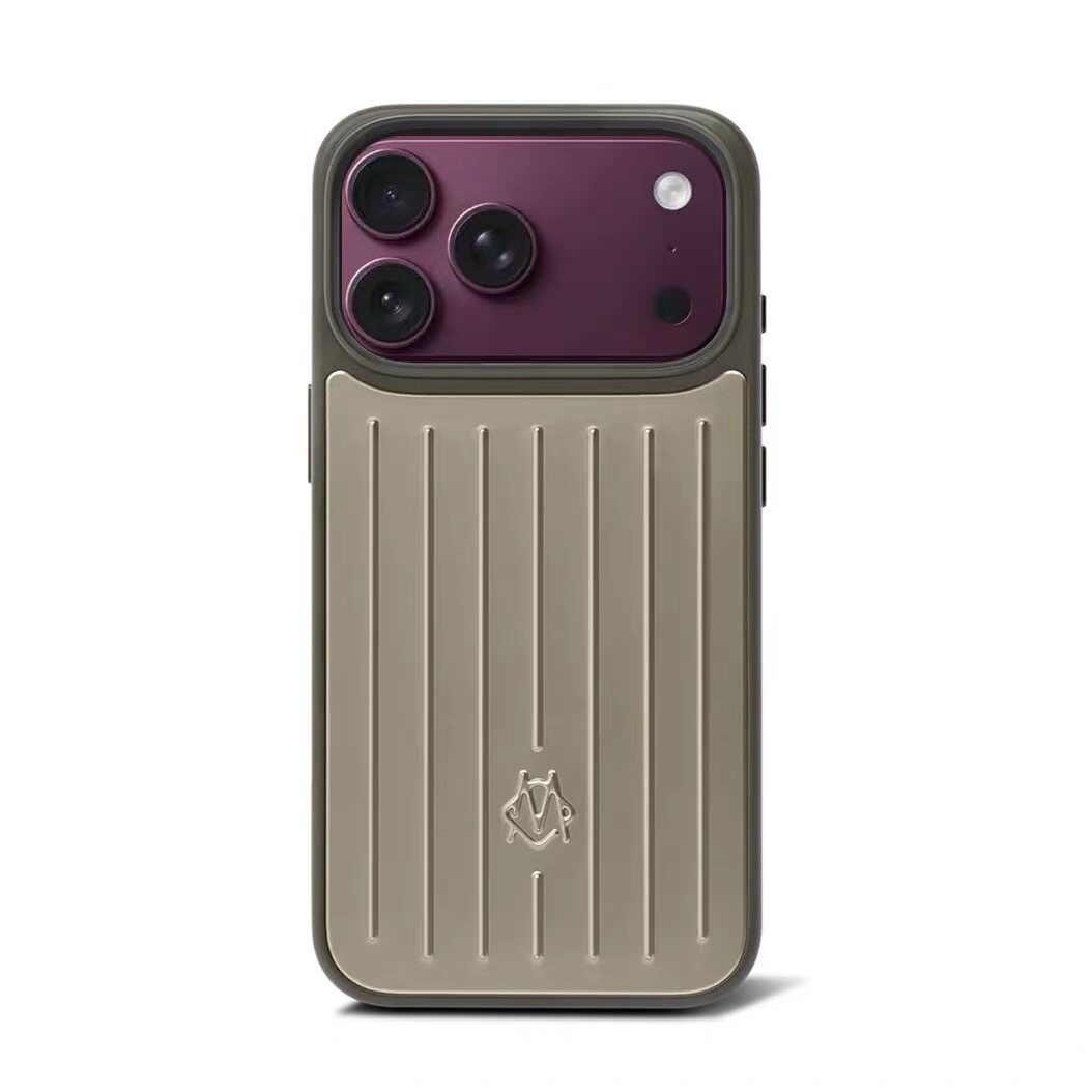 适用于2026日黑犬瓦铝镁合金苹果18promax手机壳rimowa行李箱18pro磁吸手机壳6.7寸新款时尚特别版保护套