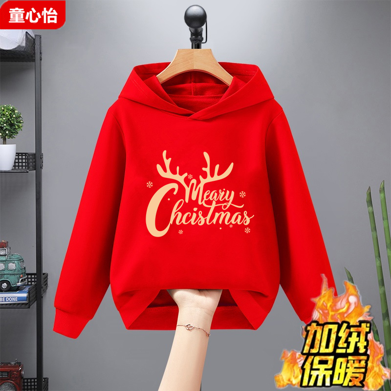 儿童连帽卫衣2025秋冬装