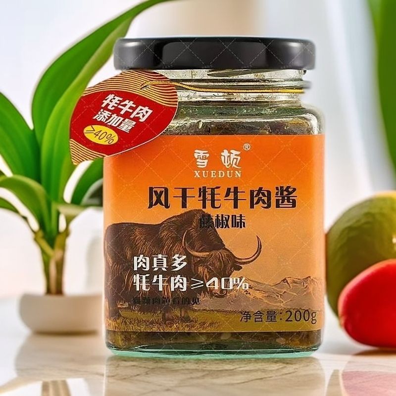 雪顿风干牦牛肉酱青藏特