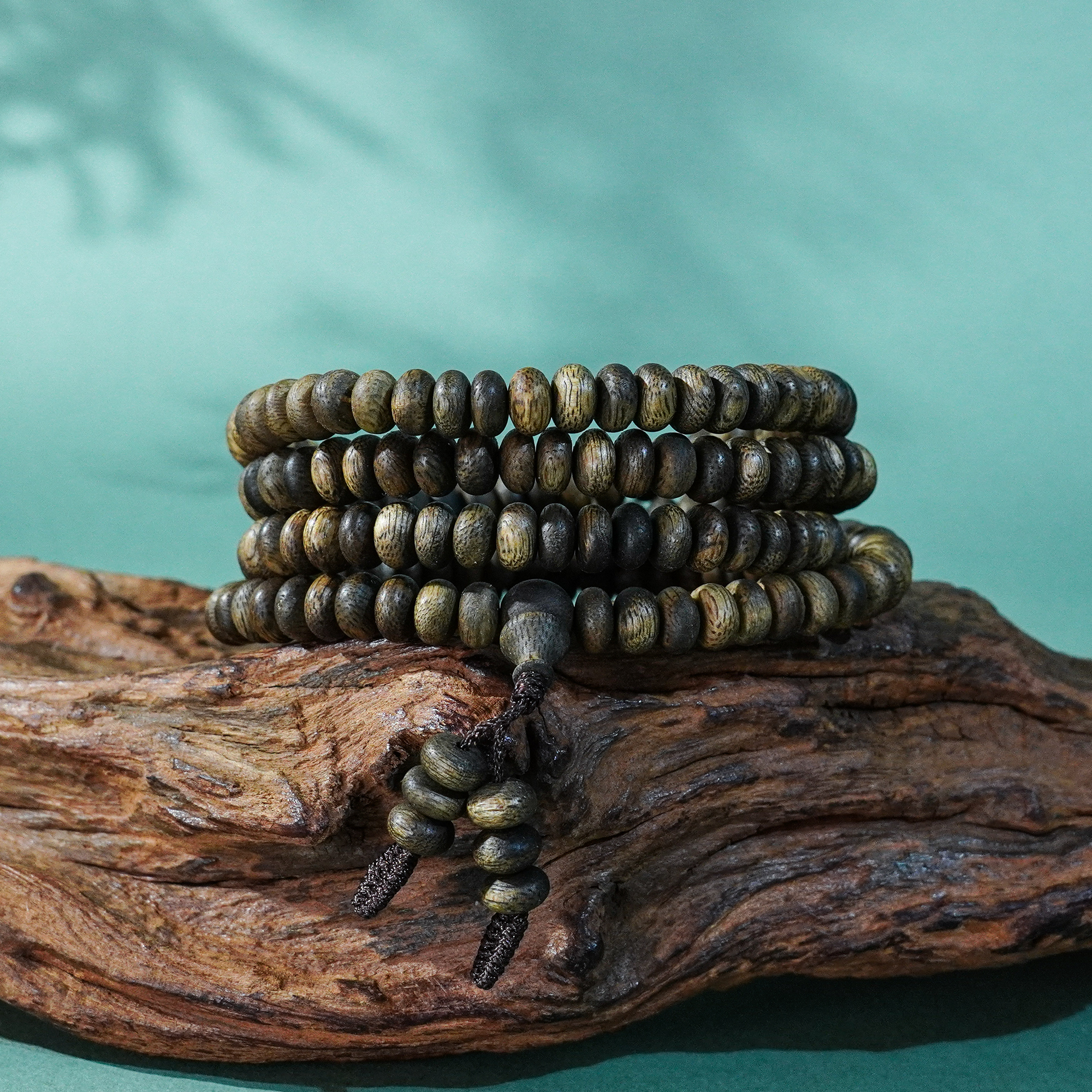 西泠 沉香多圈7mm算盘珠9分沉  10.2g  118颗 XCA1047