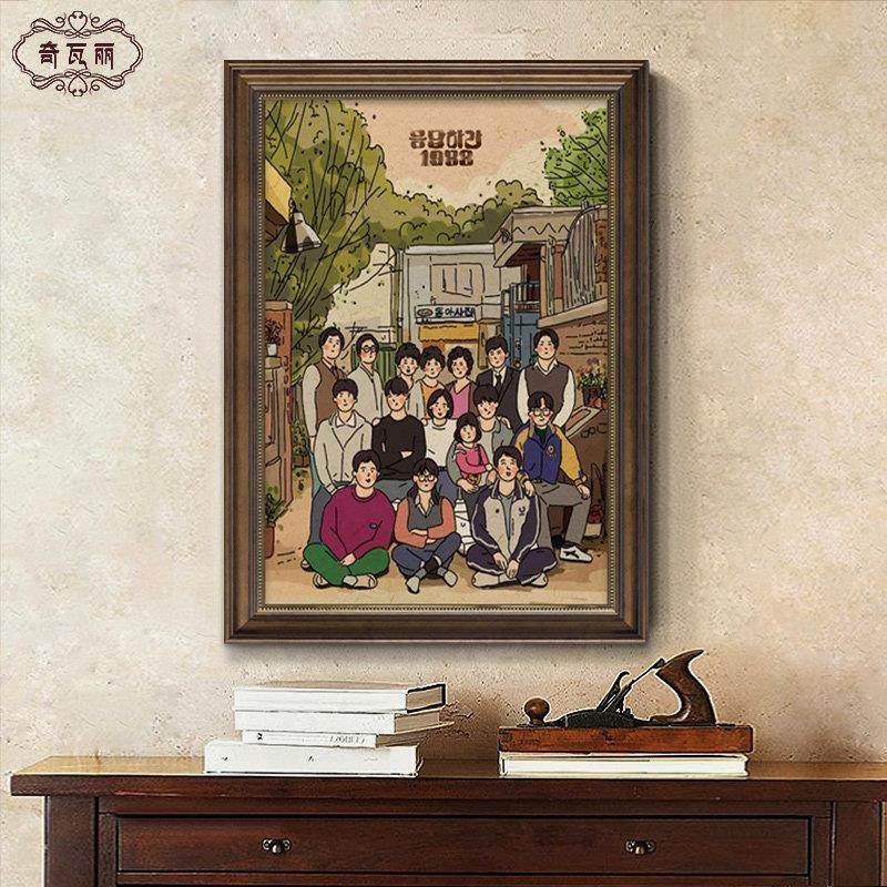 请回答1988海报韩国烤肉料理店装饰画电视柜摆画桌面玄关挂画德善,家居饰品,现代装饰画,淘宝优惠券,粉丝福利购,淘宝优惠卷