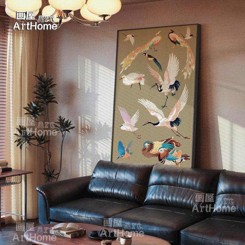 法式中国风装饰画餐厅挂画南洋复古风中国风花鸟壁炉玄关走廊,家居饰品,现代装饰画,淘宝优惠券,粉丝福利购,淘宝优惠卷