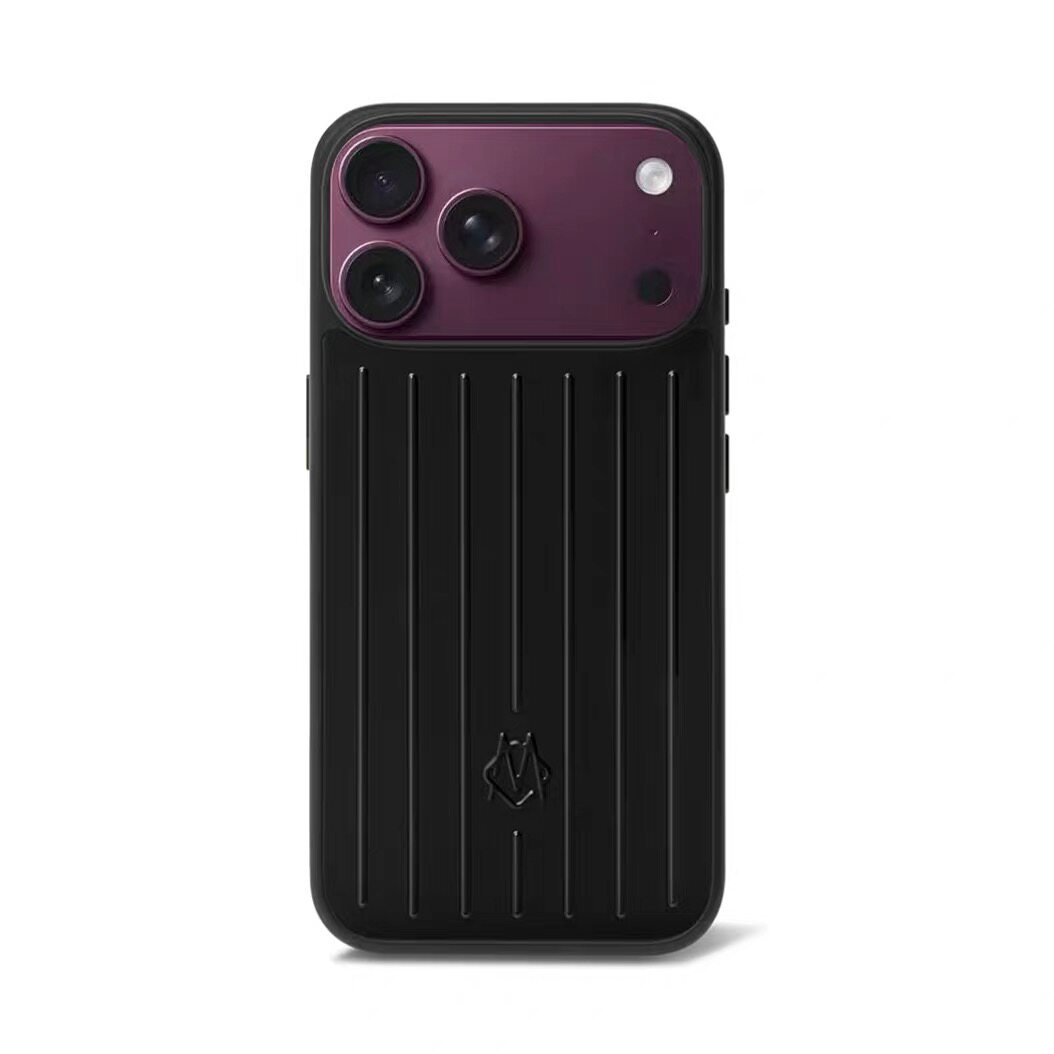 适用于2026日黑犬瓦铝镁合金苹果18promax手机壳rimowa行李箱18pro磁吸手机壳6.7寸新款时尚特别版保护套