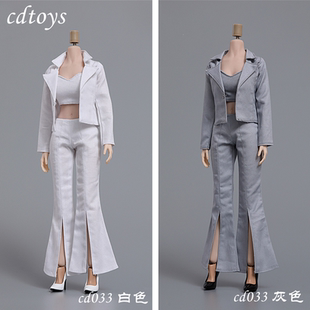 接单cdtoys  cd033  1/6女兵人职业小西装 套装 适合1:6女包胶