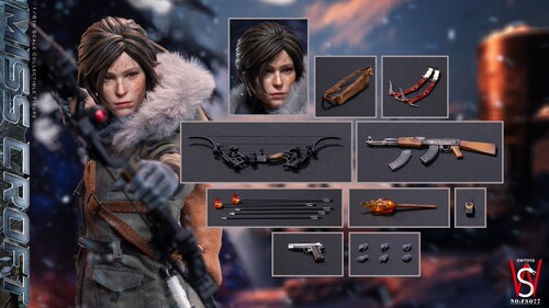 SWTOYS 1/6 FS077 古墓丽影 MISS CROFT 劳拉  可动人偶 女兵人