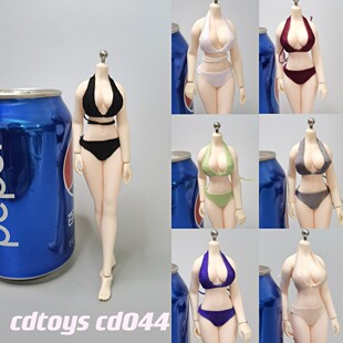 cdtoys cd044 1/12女包胶素体比基尼泳衣1：12女兵人服装 现货