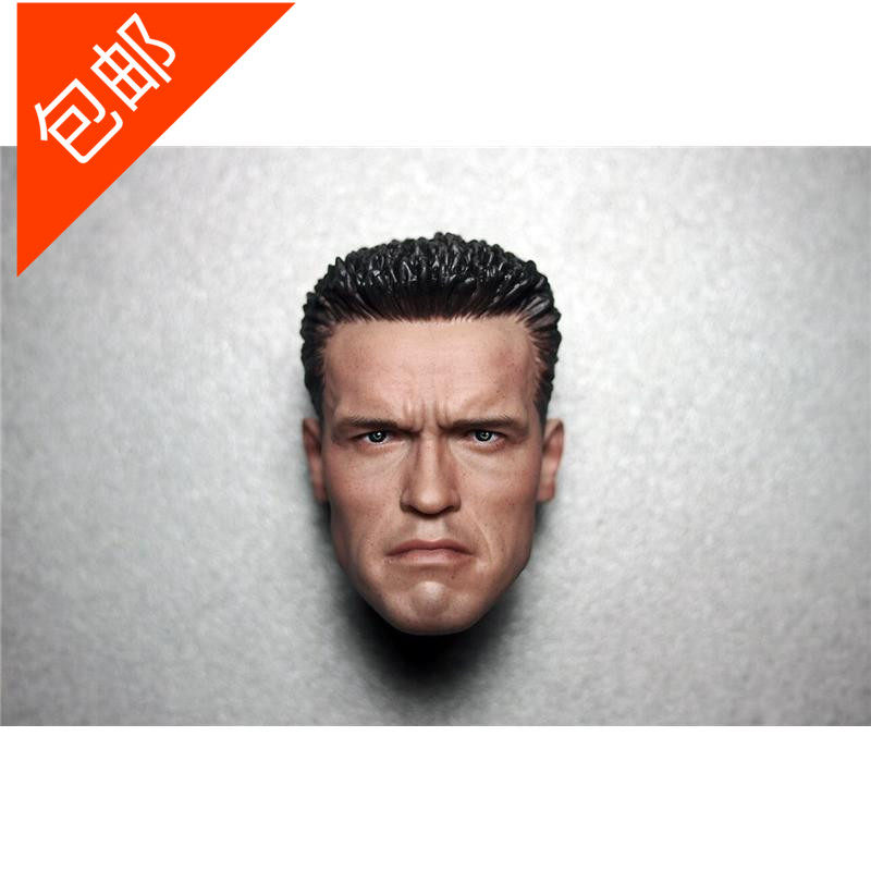 1/6 阿诺头雕 终结者2 t800头雕 独闯龙潭战术迷彩版 可接ph