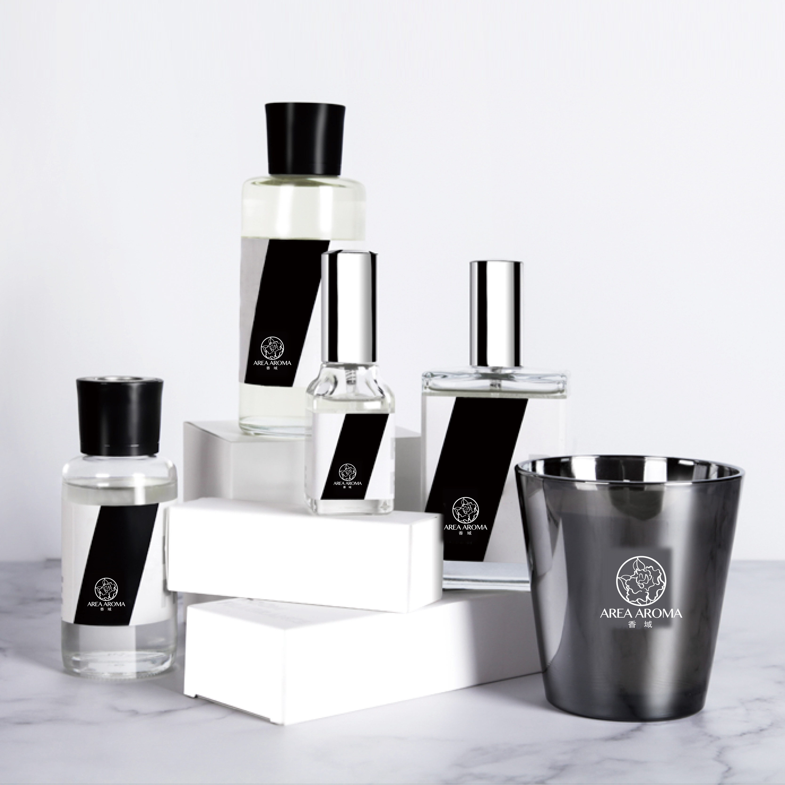 艾瑞尔香氛area aroma酒店同款香薰系列无火藤条杯蜡蜡烛喷雾家用