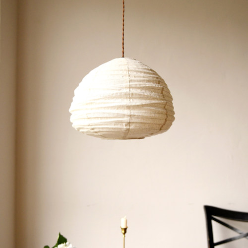 日式极简自然侘寂手工麻布简约北欧乡村民宿卧室书房餐厅茶室吊灯
