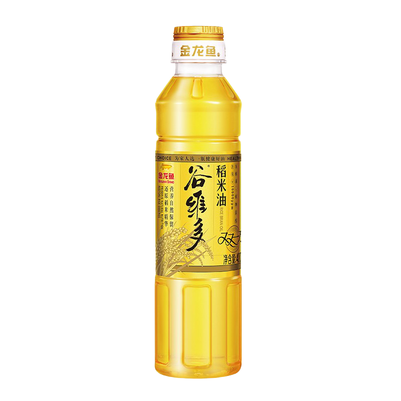 金龙鱼谷维多双一万稻米油400ml宿舍家用瓶装食用油组合