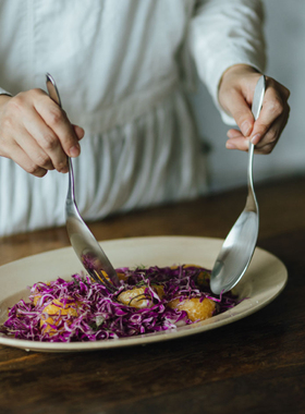 高品质沙律羹叉｜日本制家事问屋18-8不锈钢分餐勺叉搅拌勺服务勺