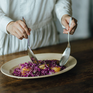 高品质沙律羹叉｜日本制家事问屋18 8不锈钢分餐勺叉搅拌勺服务勺