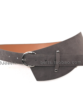 西部都市游牧风女百搭绒面腰带不规则复古装饰配裙子裤子外套腰封