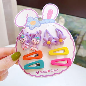 卡通儿童头绳发卡套装小女孩扎头发发圈不伤发可爱宝宝头饰刘海夹