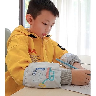 儿童袖套秋冬季小男孩防污袖头女童幼儿宝宝螺口护袖可爱卡通套袖