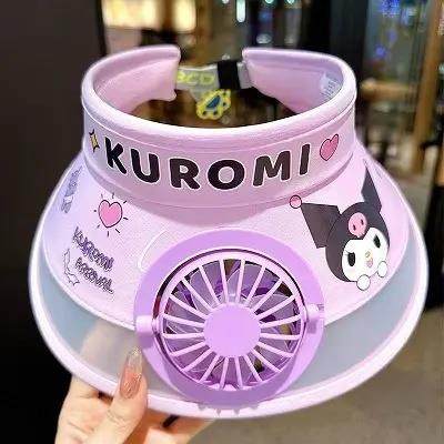 儿童带风扇遮阳帽空顶防晒帽男童女童新款夏季遮阳帽男孩女孩帽子