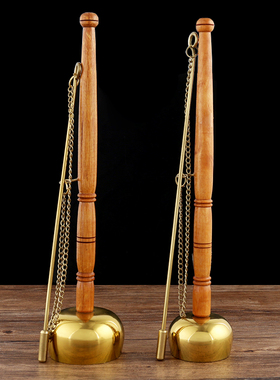 日式引罄台湾引庆法器供佛用品 铜罄 碰铃打击乐器冥想铃大小号