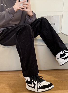 宽松运动裤卫裤男拖地裤垂感