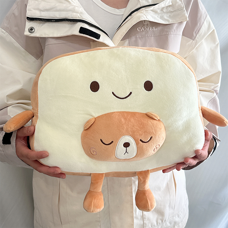 儿童卡通毛绒玩具玩偶抱枕小企鹅动物猫猫休息靠枕女孩生日礼物