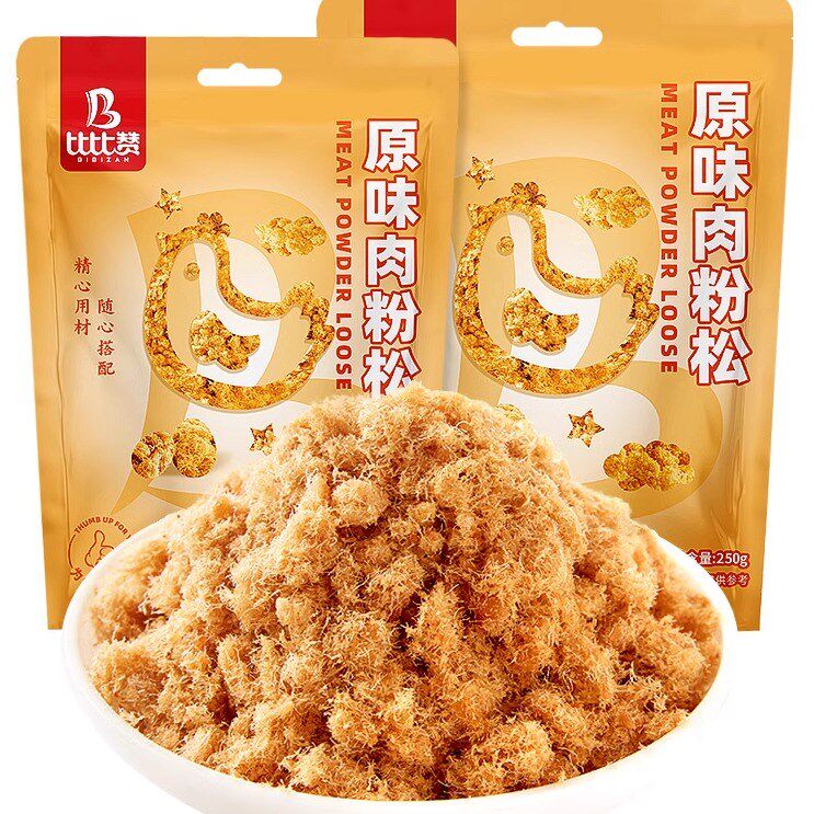 比比赞寿司肉松烘焙原材料即食材肉粉松散装拌饭商用250g袋装¥