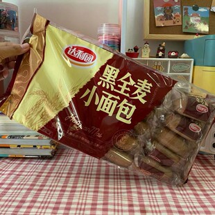 新货新日期达利园黑全麦小面包新品粗粮营养代餐全麦糕点早餐网红