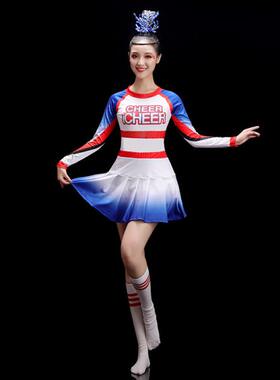 成人啦啦操服装啦啦队学生比赛韵律操健身操健美操演出服女套装