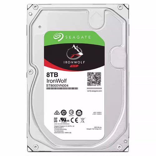 ST8000VN004 0022 酷狼 8T 网络存储硬盘 SATA 3.5 8TB NAS