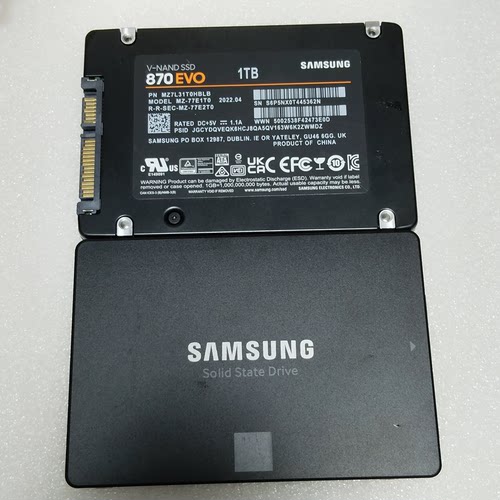Samsung/三星 870EVO 1T 2.5寸 SATA SSD固态硬盘 MZ7L31T0HBLB