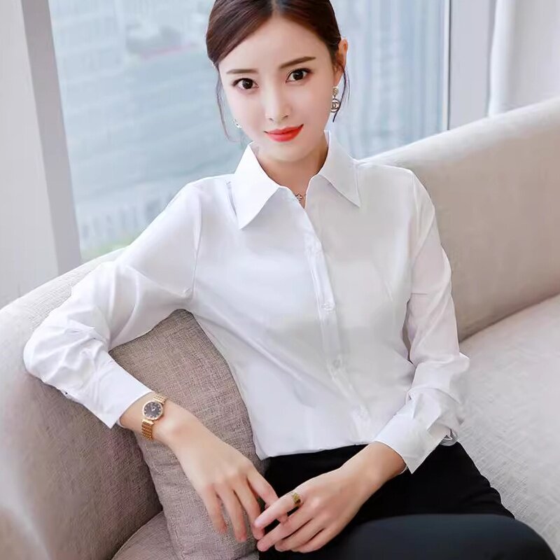 韩版短款女式衬衫休闲女装上衣学衬衫