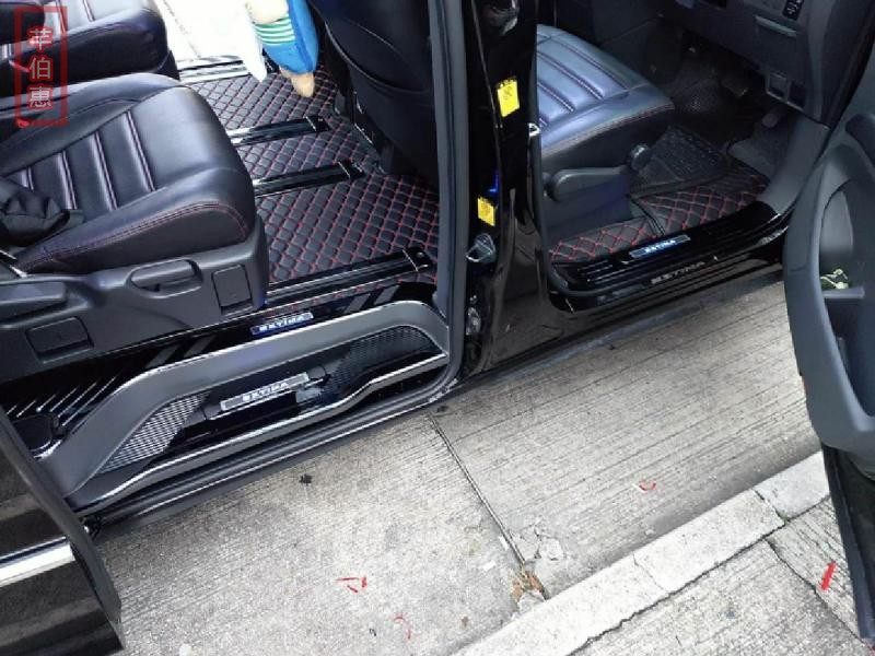 适用于 大霸王 本田estima路轨 座椅轨道 滑道 轨道防撞条 黑钛