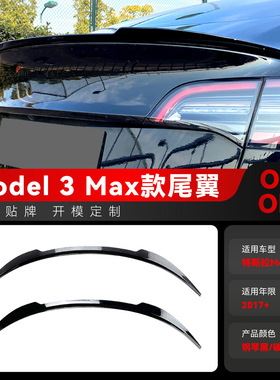 适用2017+特斯拉tesla model 3毛豆3 Max尾翼顶翼定风翼改装配件