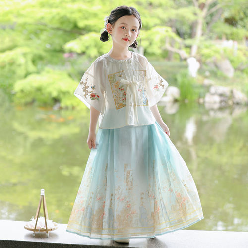 女童中国风古装超仙汉服套装2026夏季新款儿童古风小女孩明制唐装