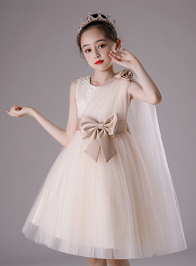 NEXT LONG儿童礼服公主裙女童花童婚礼高级感女孩生日演奏演出服