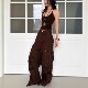 拖地长裤 WORK 休闲棕色硬挺阔腿宽松直筒工装 裤 DAY工作日 经典