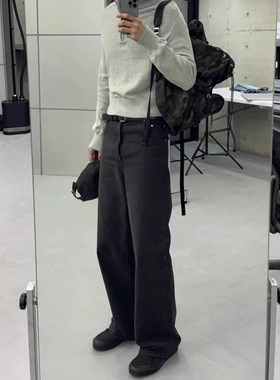 Vujade 009黑牛Drop2WES水洗灰黑牛仔裤水洗复古kenijima老钱风