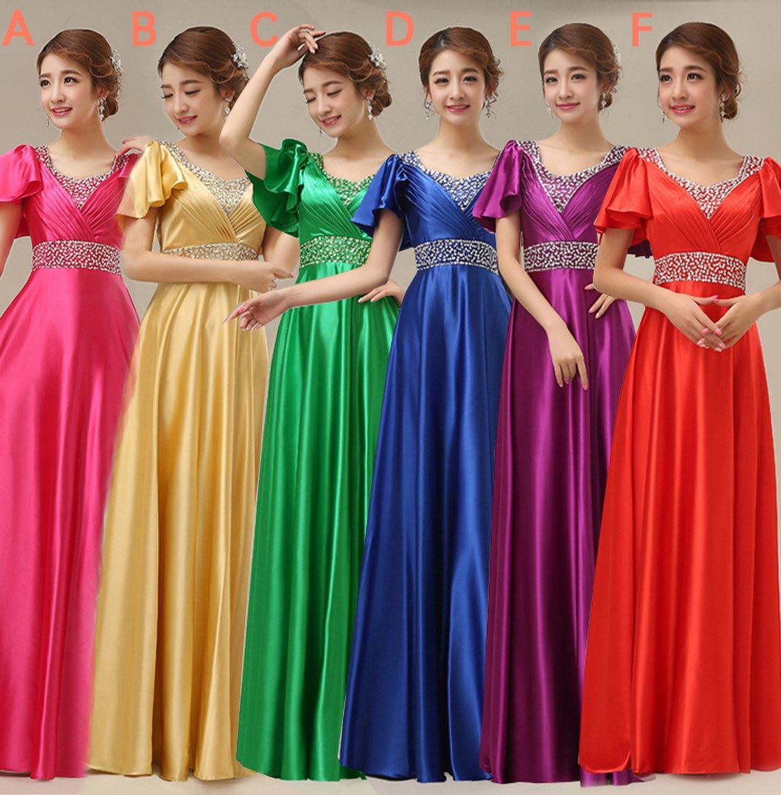 2018新款长款合唱服舞台礼服演出服伴娘礼服新娘婚礼主持人女晚宴|ruв категории Женская одежда, Cвадебные платья, платье/вечернее платье - от Buy2taobao.com для оказания профессиональной услуги покупки агента Taobao